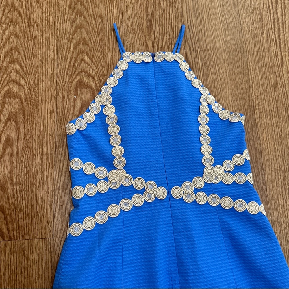 Lilly Pulitzer Bennet Blue Pearl Shift Dress - Picture 8 of 15